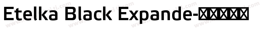 Etelka Black Expande字体转换